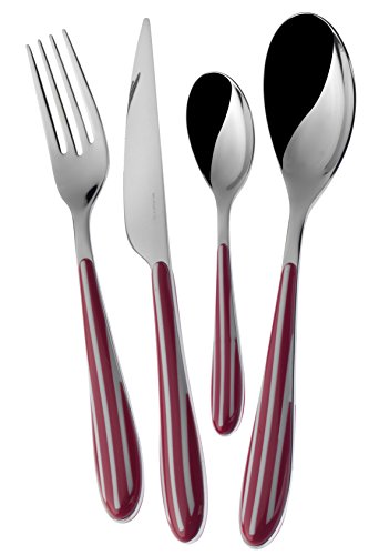 Ménagère BUGATTI Zebra 24 pièces fuchsia, coffret service de table - 2