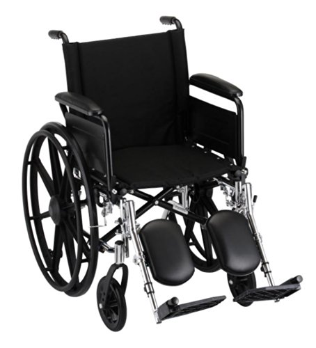 Nova Medicalproducts Healthcare 18" Lightweight Wheelchair With Full Arms And Elevating Leg Rests #TOP16
