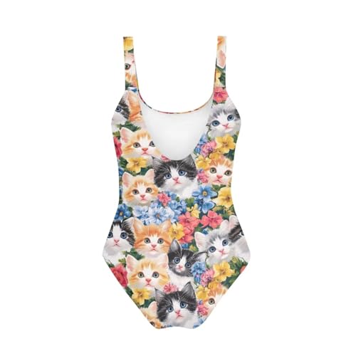 Image of Uourmeti Girls' One-Piece Swimwear Halter Bathing Suit Big Kids Summer Beach Swim Suits Swimming Wear