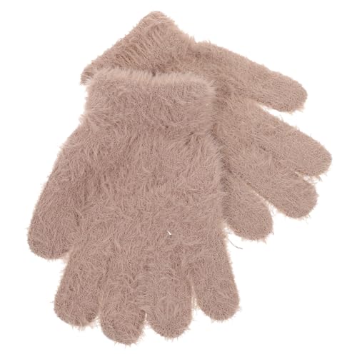 GALPADA 1 Pair Kids Warm Gloves Snow Gloves for Boys Girls Thermal Knitted Mittens for Winter Outdoor Activities