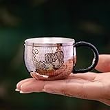 Handgefertigter Verkostungskelch aus Sterlingsilber, Gongfu-Trinkgeschirr, Getränkegefäß, Espresso, Kaffee, Wein, minimalistischer Metallbecher