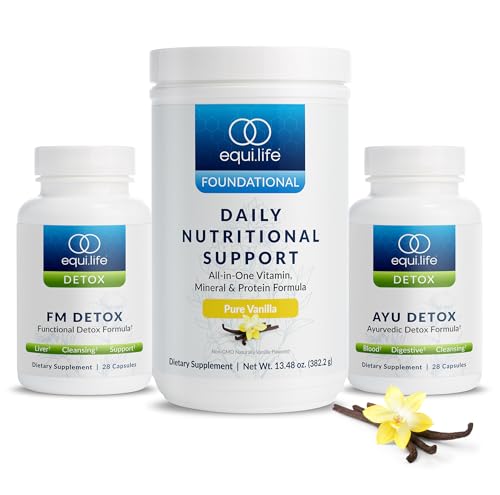 Equilife Dr. Cabral Detox, 7 Day Cleanse System, Plant Based Protein, Vitamins & Minerals, Supports...