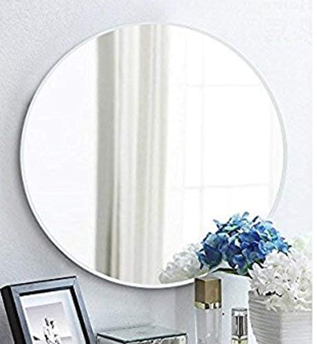 INFUSION DEKORS 15x15 inch Plain Round Shape Frameless Mirror Glass for Bedroom Bathroom Makeup Room and Office Use-image-38