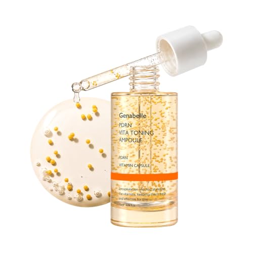 Genabelle PDRN Vita Toning Ampoule JUMBO SIZE - Lightweight Glass Skin & Toning Ampoule with Vitamin...