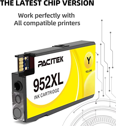 Pacitek Compatible 952Xl Ink Cartridge Use With Hp Officejet Pro 7740 Printer 8710 8715 8725 8720 8715 Printers Ink Cartridges #TOP2