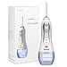 Produktbild Elektrische Munddusche Zahnreiniger Wasserreiniger, Kabellos Wasser Flosser Aufladbar Oral Irrigator 300ml Wassertank mit 3 Modi und 5 Düsen, MEHRWEG