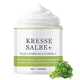 Kressesalbe Plus 114g, Pigmentflecken Entferner Gesicht, Pigmentflecken Creme gegen Altersflecken, Feuchtigkeit Altersflecken Entfernen Gesichtscreme, Anti Aging Creme Frauen & Männer