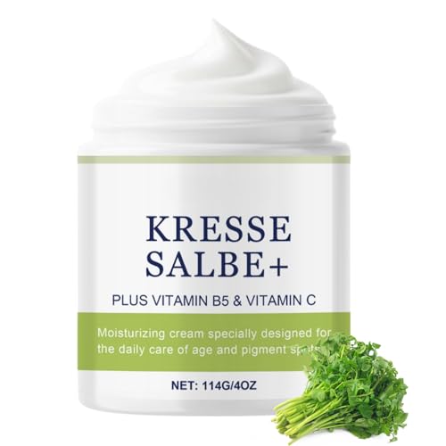 Kressesalbe Plus 114g Pigmentflecken Entferner Gesicht Pigmentflecken Creme gegen Altersflecken Feuchtigkeit Altersflecken Entfernen Gesichtscreme Anti Aging Creme Frauen & Männer