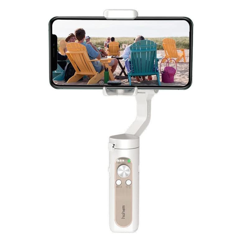 Mabron Smartphone Gimbal Stabilizer, 3-Axis Phone Gimbal, Built-in Extension Rod, Portable and Foldable, Android and Gimbal with ShotGuides, Vlogging Stabilizer, YouTube TikTok Video