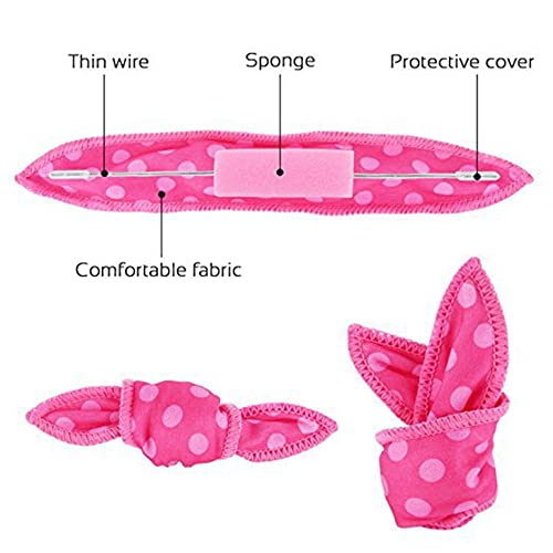 Foam Hair Curlers, Pillow Cloth Hair Rollers,No Heat Sleeping Soft Sponge Rollers For Long, Short, Thick & Thin Hair Spiral Curls Hair Styling Rollers (Pink) #TOP3