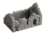 NOCH Kapellenruine, mittelalterliche Ruine Modellbau, 10,5 x 6,7 x 6,7 cm für Spur H0 ideal für Szenen