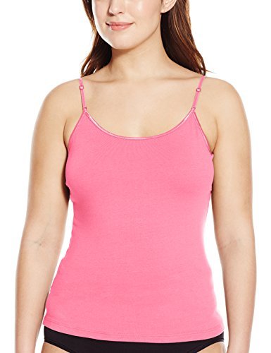 PURE STYLE Girlfriends Women's Plus-Size Cami Tank with Adjustable Strap, Fuchsia, 3X