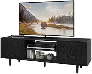 WLIVE Mid-Century TV Stand for TVs up to 55", Modern Entertainment Center, Media