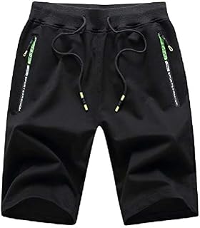 Tansozer Men's Casual Shorts Elastic Waist Comfy Workout Shorts Drawstring Summer Jogger Shorts