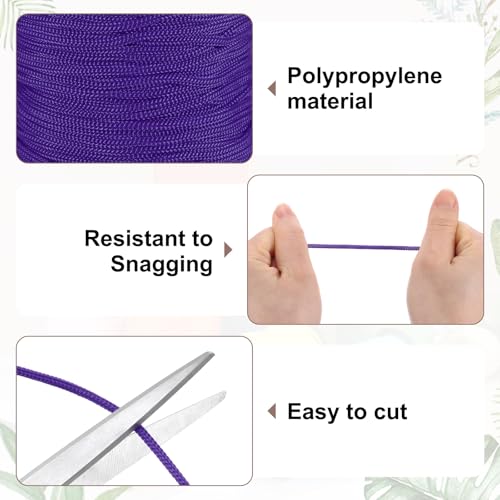 Cuerda trenzada de 3 mm para hacer macramé sin que se deshilache 4
