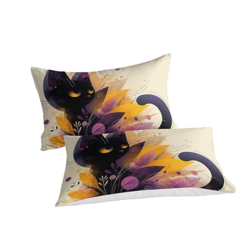 Parure de couette chat 3D microfibres 140x200 pour lit enfant - 3