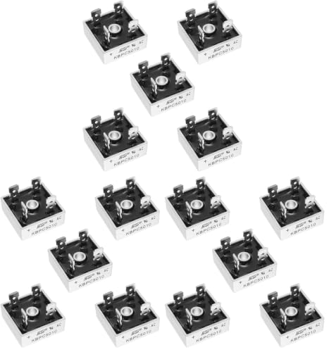 Image of 5pcs KBPC5010 Bridge Rectifier Diode,50A 1000V Single Phase,Full Wave 50 Amp 1000 Volt Electronic Silicon Diodes,Through Hole 4-Pin (Pack of 3)