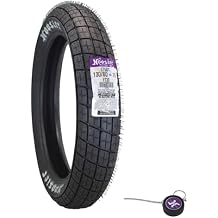 Hoosier Racing Tire 130/80-19 FT30 Dirt Bike Front Tube Type Tire Ideal for Flat Track Bikes with Hoosier Keychain