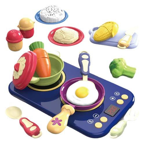 Juego de Cocina Para Niños - Juguetes De Rol Cocina Con Luces Y Sonidos - Juego Educativo Interactivo De Imitación Para Cumpleaños Y Guardería Niños