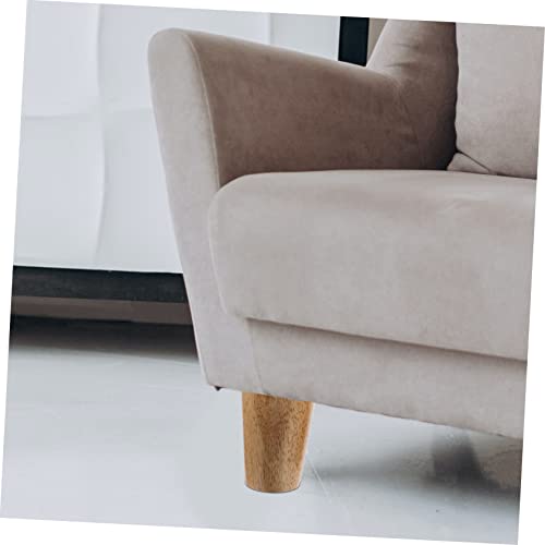 Patas de Muebles de Madera NUOBESTY de 2 Piezas para Soporte de Sofá y Gabinete 3
