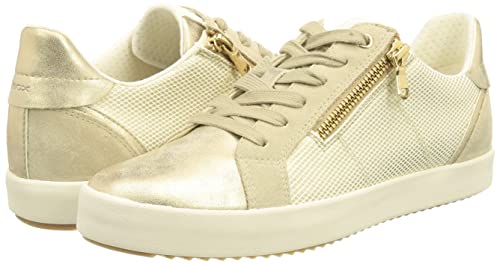 Geox D Blomiee C, Sneakers Donna, Oro/Beige (Lt