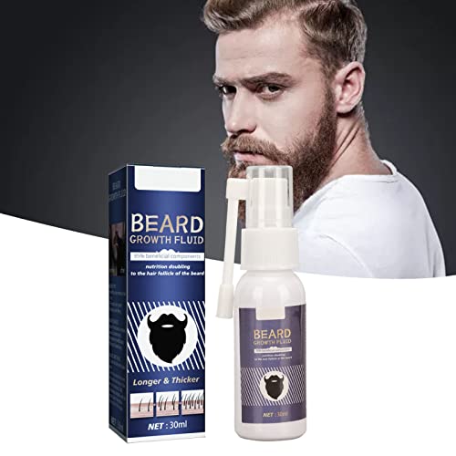 Soro para Crescimento da Barba, Soro Profissional para Cuidados Com a Barba 30 Ml Extrato de Ervas S