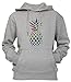 Arc en Ciel Ananas Unisexe Homme Sweat À Capuche Sweat-Shirt Pull-Over Taille L Unisex Men's Women's Hoodie Grey Large Size L