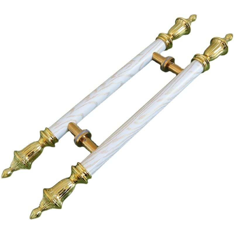 Poignée de porte coulissante vintage blanche en fer forgé chic pour villa