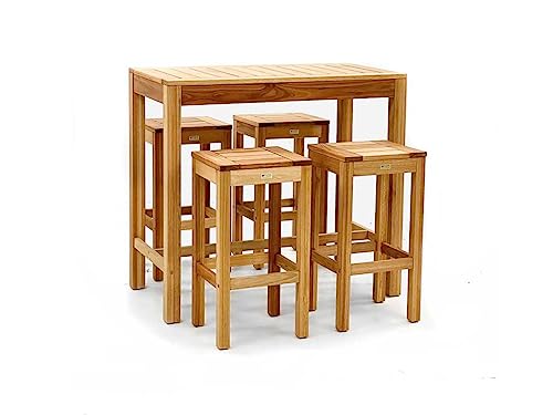 Image of Classic Solid Wood Saddle-Seat Kitchen Counter Stool Set of one| Dark Teak Wood Polish | Bar Stool | Bar Chair | Haigh Stool (Desgin-6)