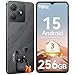 OSCAL Flat 2 Smartphone Ohne Vertrag, 12GB+256GB/2TB TF Smartphones, 6.56'' HD+ 90Hz Android 15 Handy Ohne Vertrag, 13MP+8MP, 5000mAh, Dual SIM/OTG/GPS/Fingerabdruck/G... AI/1PCS