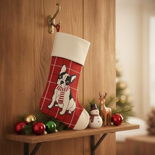 Chaussette de Noël rigide en polyrésine pour éviter les déformations - 5