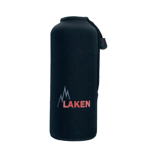 Laken Funda de Neopreno Negra para Botellas de Aluminio 1,5L Laken