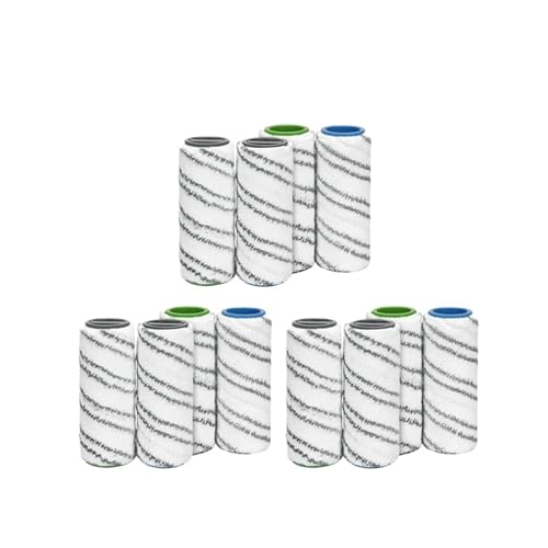 Rodillos De Microfibra Compatibles Con Karcher FC7 FC5 FC3 2.055-006.0 For Limpiar Suelos Duros. Rodillos De Repuesto For Hogares Inteligentes.(12pcs b)