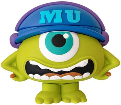 マイク ワゾウスキ モンスターズ インク 『第1.2.3世代 対応』AirPods proケース エアーポッズ カラビナ グッズ リング 付き 軽量 キズ防止 紛失防止 防塵 全面保護 シンプル キャラクター おしゃれ アニメ 充電ケーブル含めていない (