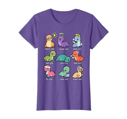 Loch Ness Monster Shirt Funny Types of Ness Cryptid Nessie T-Shirt