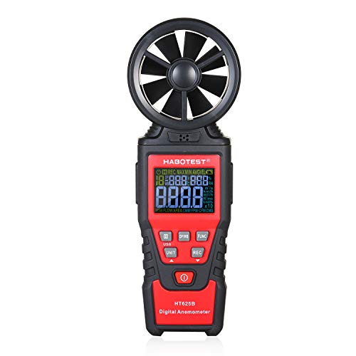Outdoorm HABOTEST HT625B �n���h�w���h�f�W�^�������v�����v�Q�[�W�͕������ʂƘI�_�𐳊m�ɑ��� MAX/MIN/AVG �o�b�N���C�g LCD �X�N���[���t���Z�[�����O�T�[�t�B���ނ�p (�^�C�vB)