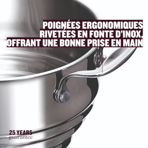 Beka Chef Panier Vapeur Inox 18/10 - Compatible Casseroles 16, 18 & 20 cm - Cuisson Saine Sans Matière Grasse – vue 6
