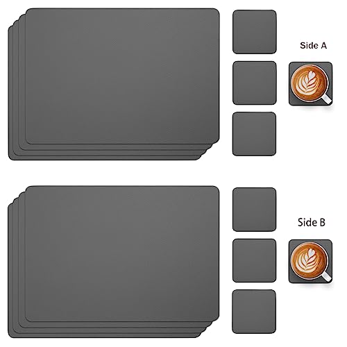 Myir JUN Leather Table Mats and Coasters - Image 2