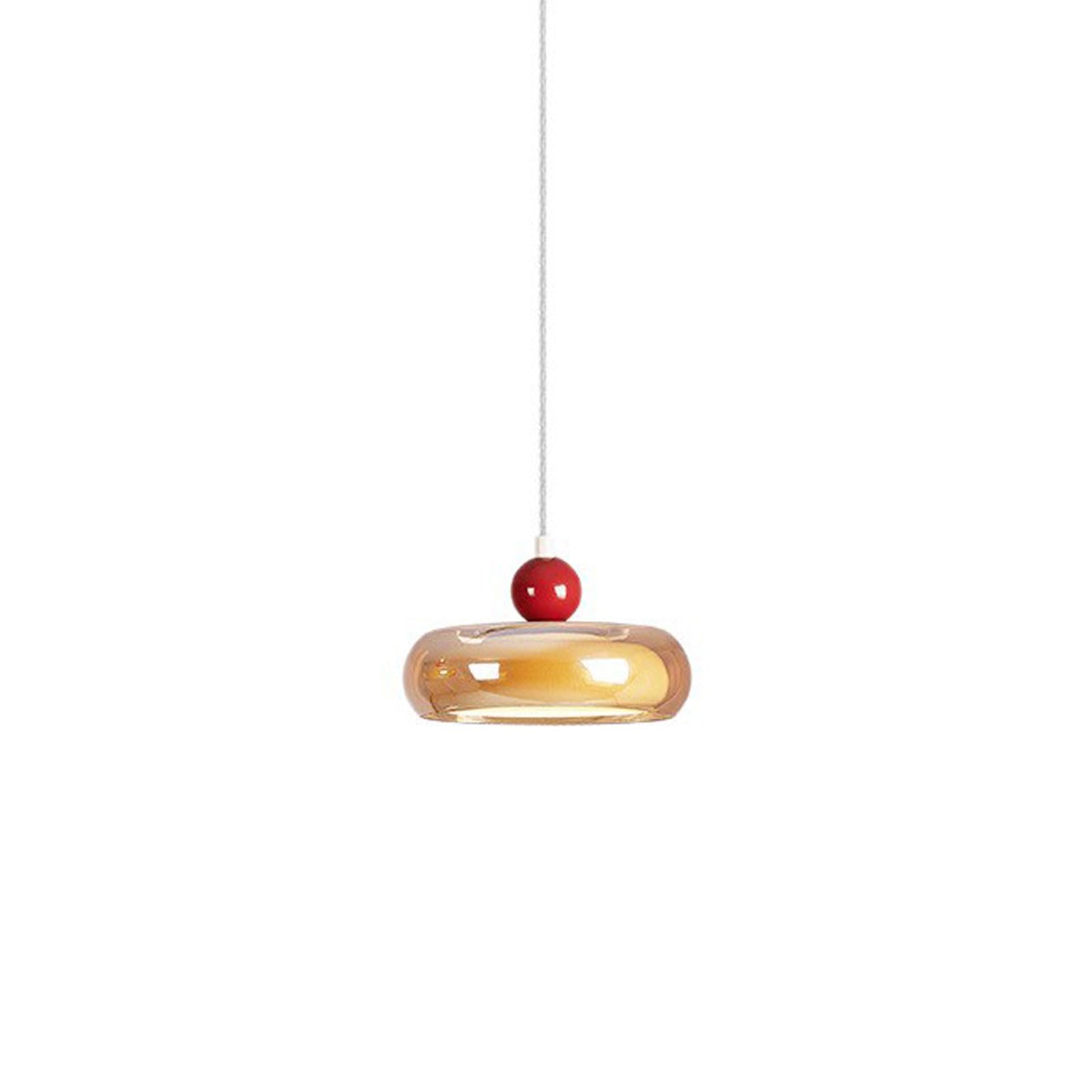 Rszcsmo Multicolor French Creative Three-Headed Glass Pendant Light Modern Light Luxury Ironwork Small Hanging Lampled Changing Light Chandelier Bar Restaurant Lighting Fixture