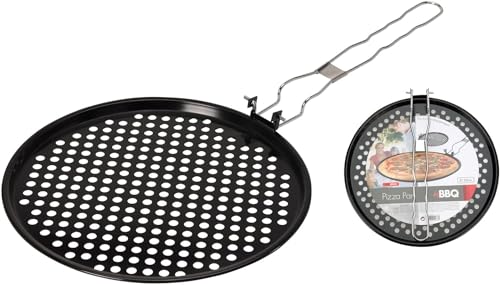 BARGAIN4ALL Sartén para Pizza BBQ Acero Inoxidable 33 cm