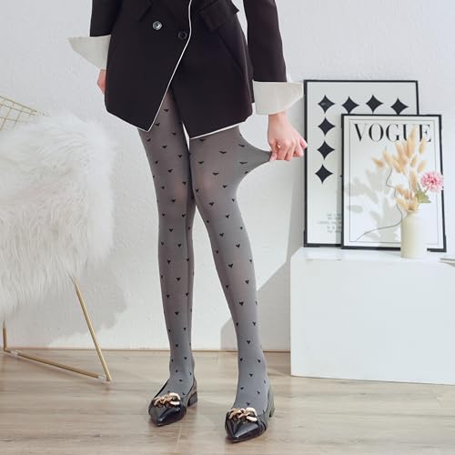 Image of Sahabowi Women Sheer Tights, High Waist Pantyhose, Vintage Control Top Stockings(Patterns Colourful), Pantyhose5