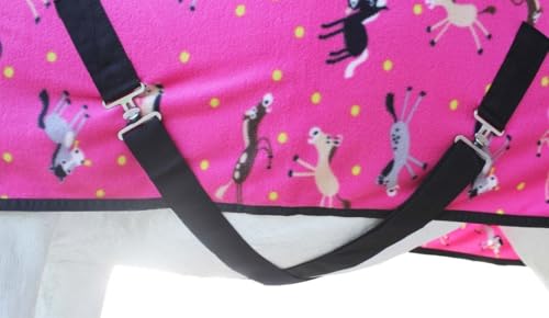 Image of Challenger Horse Polar Fleece Cooler Exercise Blanket Wicks Moisture 43EE01