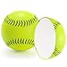 Tebery 6 Pack 12 Inch Sports Fastpitch Softballs Official Size and Weight, Unmarked & Leather Covered Training Ball for Games, Practice and Training