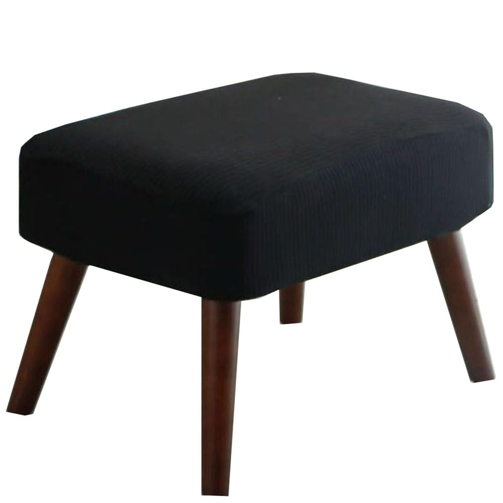 Zzdzw Nero Stool Covers Rectangle, Stretch Rectangle Bar Stool Covers Elastic Vanity Stool Cover Jacquard Chair Seat Slipcover Counter Stool Covers Saddle Seat Cover For Wooden Metal Bench (Color : )