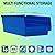 Akro-Mils 30130 Plastic Shelf Bins, Heavy Duty Storage Bins for Garage, Closet, and Drawer Organization, 12-Inch x 6-1/2-Inch x 4-Inch, Red, 12-Pack