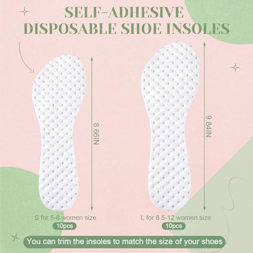 20 Pares Plantillas Desechables para Zapatos Mujer miniatura 2