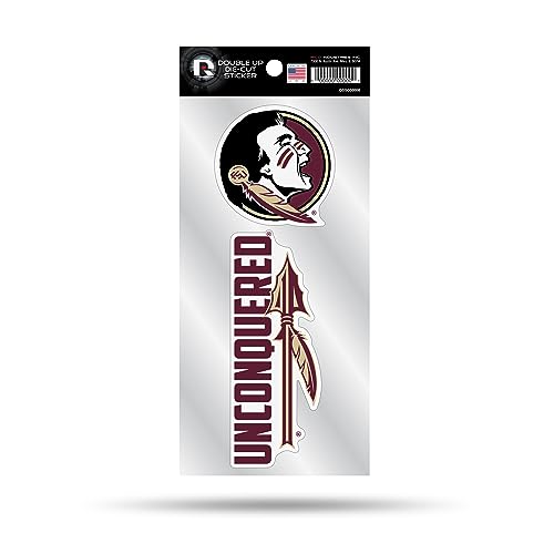 NCAA Florida State Seminoles Double Up Die Cut 2-Piece Sticker Sheet