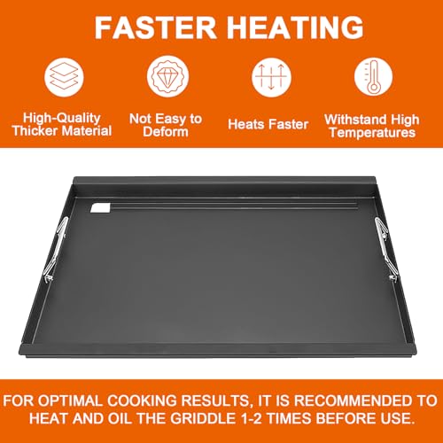 Full-Size Griddle Inserts for Nexgrill Home Depot 6-Burner Grill 720-0896 by DELSbbq - Used condition - Image 4