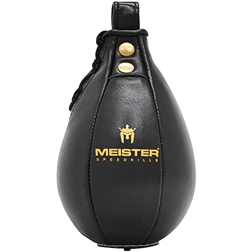 image for Meister SpeedKills Leather Speed Bag w/Lightweight Latex Bladder - Bla