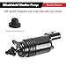 Front Windshield Washer Pump w/Grommet Replacement for Chevy Silverado 1500, 2500,3500, GMC Acadia, Sierra 1500, 2500, 3500, Cadillac CT6, XT4, XT5, Buick LaCrosse Replaces OEM 22999423, 84518407